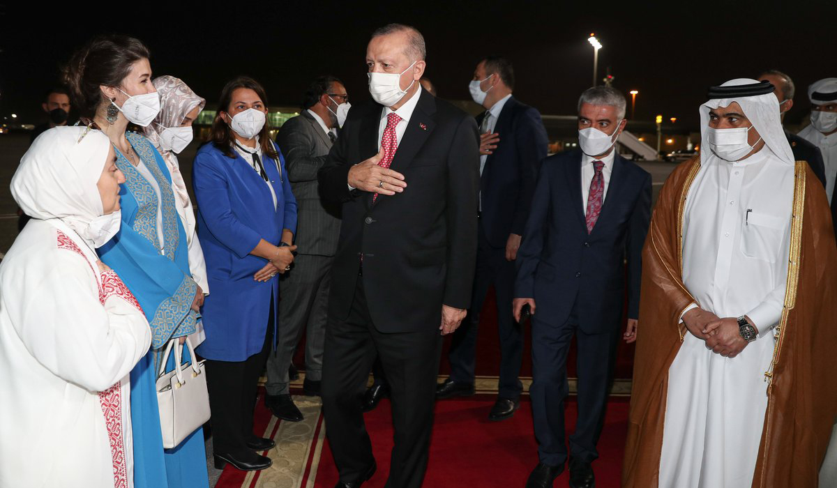 President of Turkey Leaves Doha